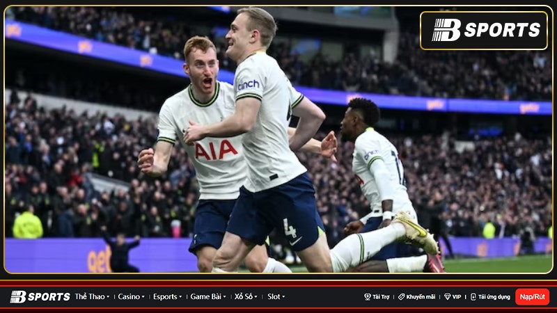 Skipp ghi bàn thắng đầu tiên cho Spurs bằng một cú sút tuyệt đẹp từ ngoài vòng cấm