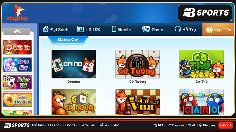 Các trò chơi hấp dẫn tại zing play Các trò chơi hấp dẫn tại zing play