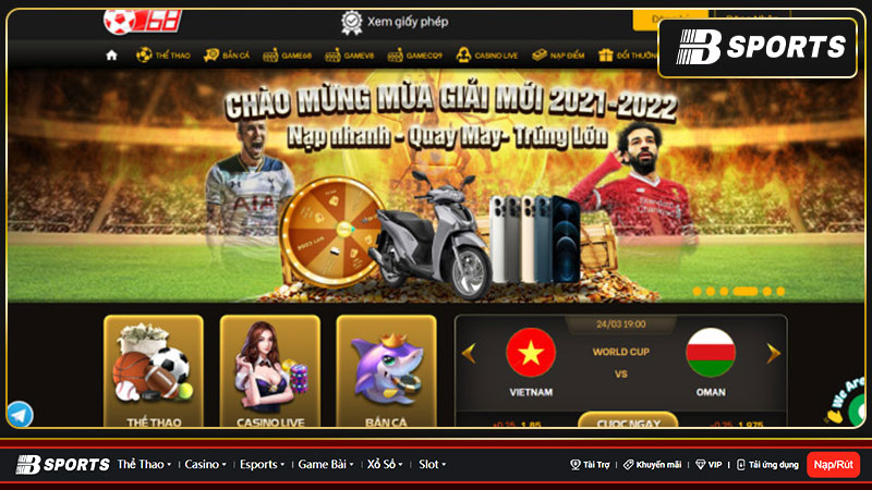 Bóng 68 sẽ mang đến cho người chơi 4 thể loại cá cược chính Bóng 68 sẽ mang đến cho người chơi 4 thể loại cá cược chính