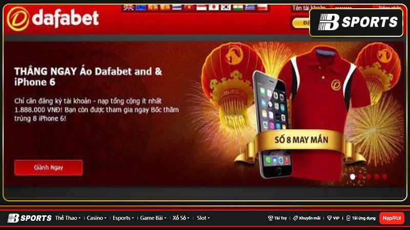 Dafabet không phải là cái tên xa lạ