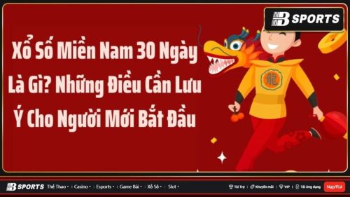 Xổ số miền Nam 30 ngày