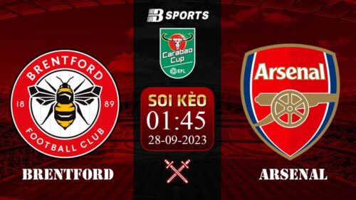 Soi kèo Brentford vs Arsenal, 01h45 ngày 28/09- EFL Cup